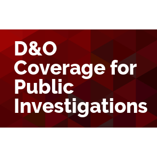 D&O Coverage for Public Investigations