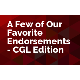 A Few of Our Favorite Endorsements - CGL Edition